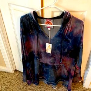 Johnny Was velvet hoodie